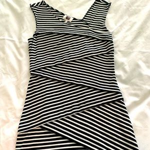 Laundry by Design Black & White Assymetrical Dress